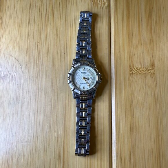 Vintage Sharp Two Tone Gold/Silver Calendar Dive Watch 368282, 27mm - Picture 2 of 5